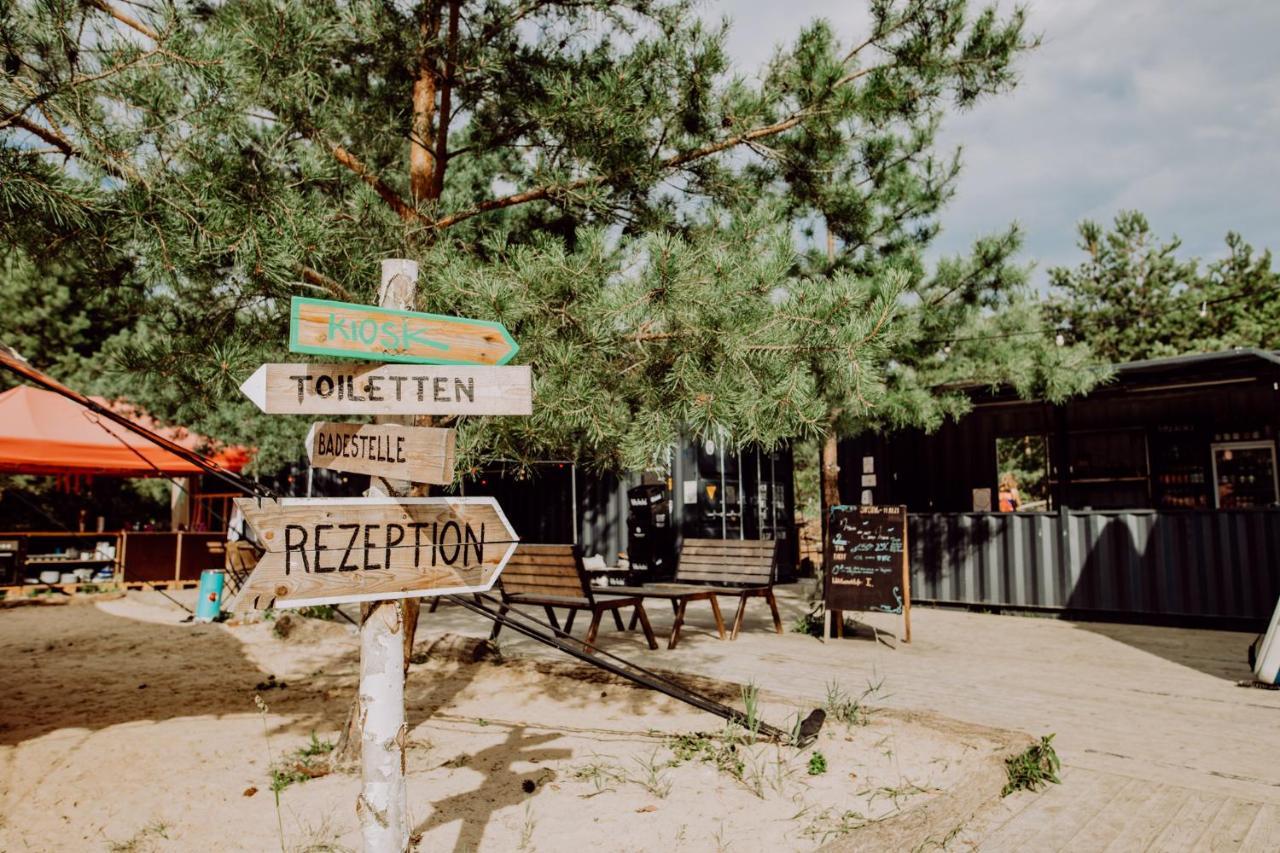 raus und gut Glamping am Gräbendorfer See Drebkau Exterior foto