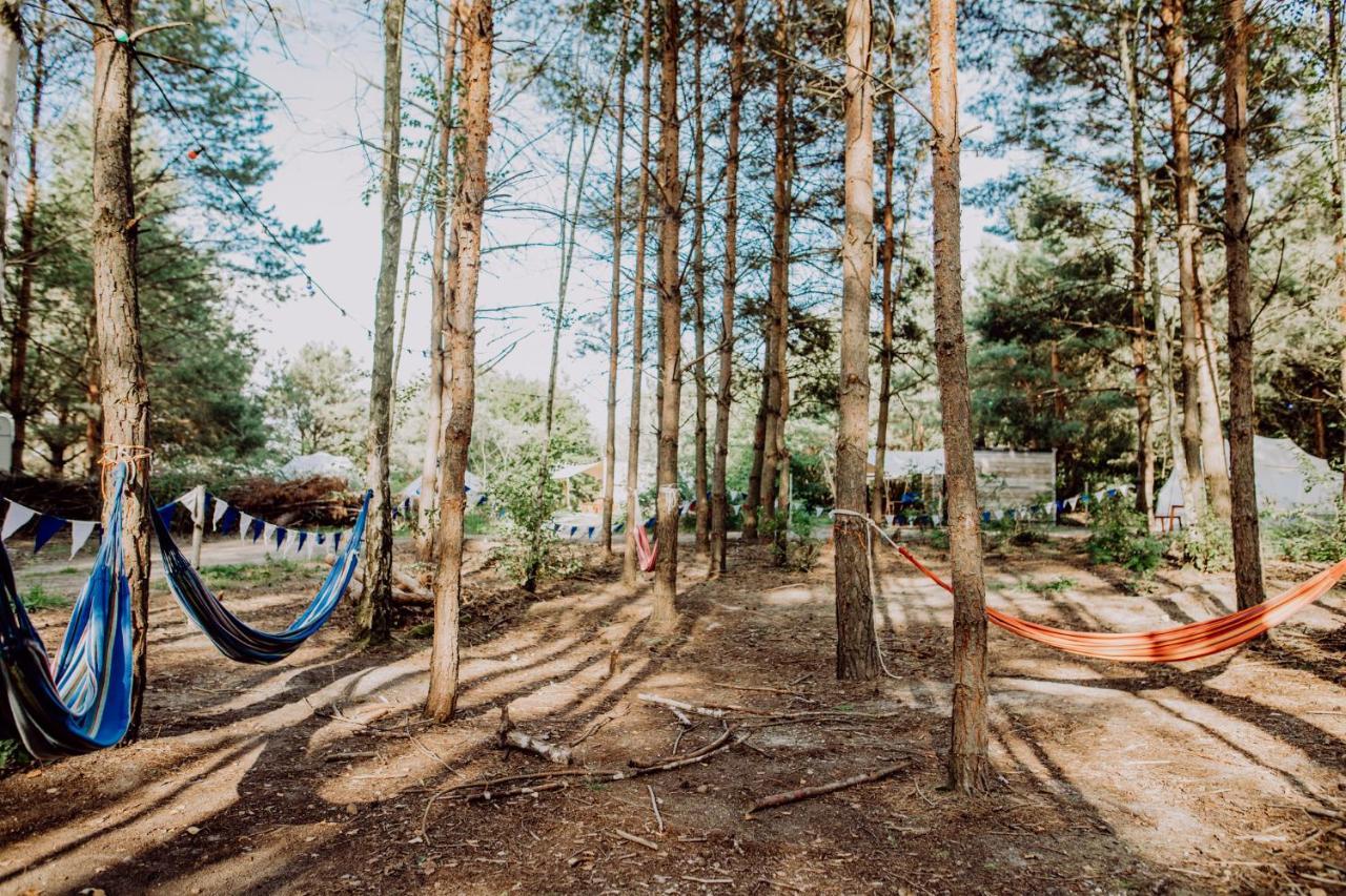 raus und gut Glamping am Gräbendorfer See Drebkau Exterior foto