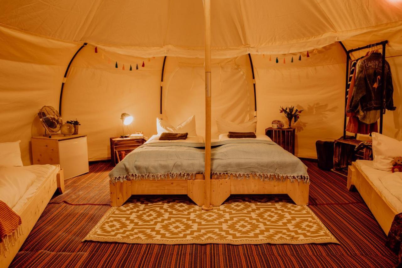 raus und gut Glamping am Gräbendorfer See Drebkau Exterior foto