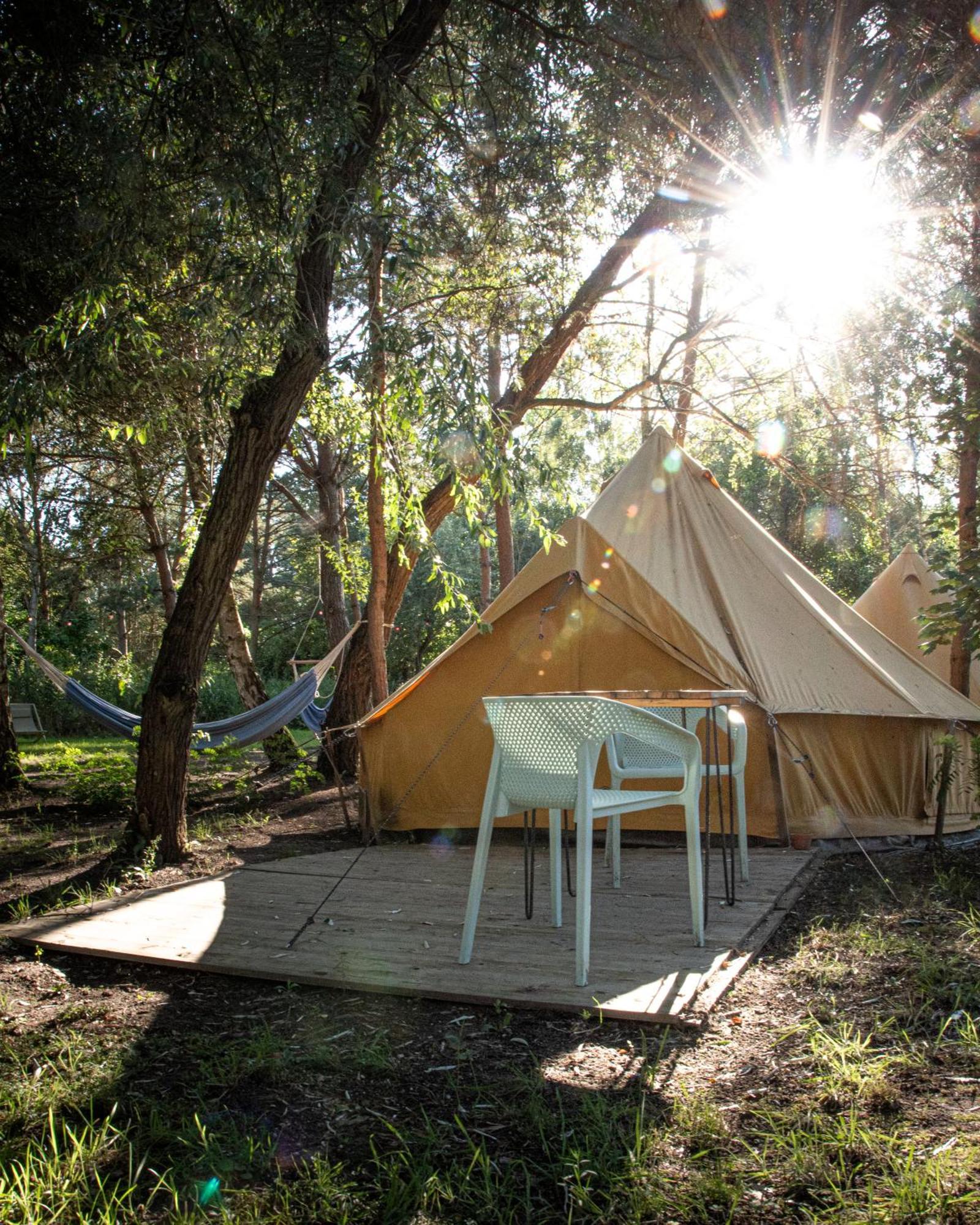 raus und gut Glamping am Gräbendorfer See Drebkau Exterior foto