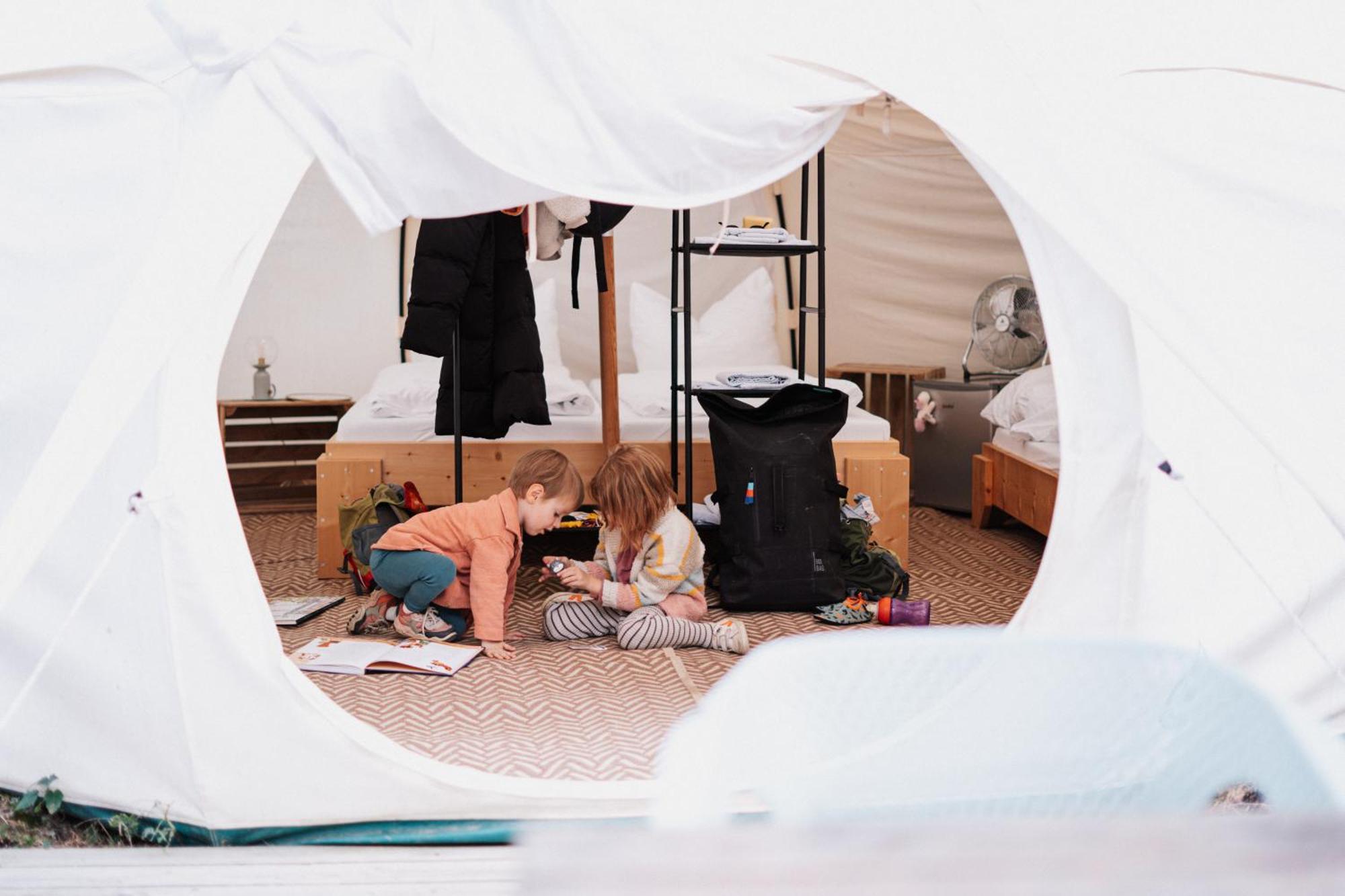 raus und gut Glamping am Gräbendorfer See Drebkau Exterior foto
