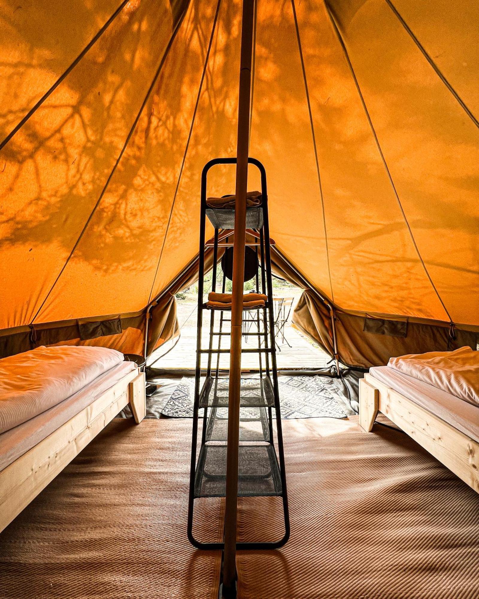 raus und gut Glamping am Gräbendorfer See Drebkau Exterior foto